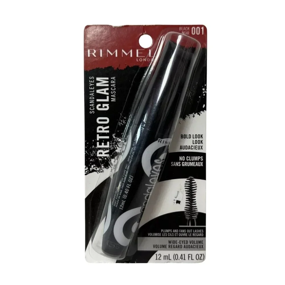 Rimmel London Retro Glam Mascara 001 Black NEW